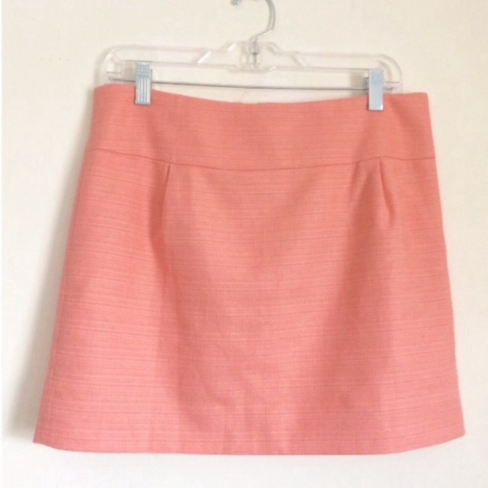 NEW J.Crew Coral Peach Pink Skirt Sz 6